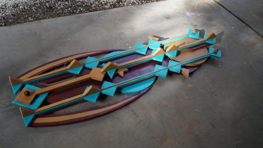 Art Deco Arrows 60 by 22 inches, $500